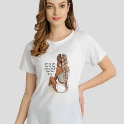 CHOZI Pack Of 2 Printed Cotton Bio Finish T-shirt image 3