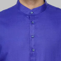 ROYAL KURTA Men Mandarin Collar Cotton Kurta image 3