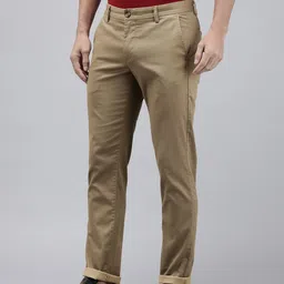 Arrow Men Slim Fit Micro Ditsy Printed Low-Rise Trousers image 5