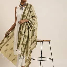 Taavi Woven Design Ikat Dupatta image 2