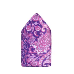 Tossido Men Purple & Pink Printed Pocket Square image 3