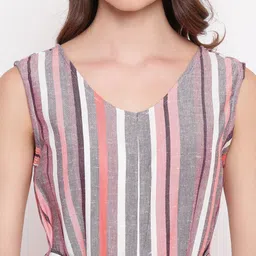 Mayra Women Multicoloured Striped Basic Jumpsuit image 5