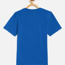 Kids Ville Boys Blue Marvel Print Round Neck Pure Cotton T-shirt image 4