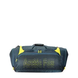 Arctic Fox Navy Blue & Yellow Printed Duffle Bag image 4