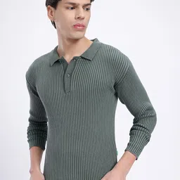 glitchez Polo Slay Ribbed Relaxation T-Shirt image 3
