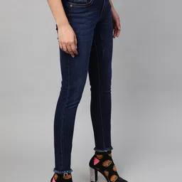 STREET 9 Women Blue Skinny Fit Mid-Rise Clean Look Stretchable Jeans image 4