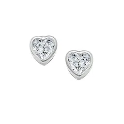 GIVA Woman 925 Sterling Silver Swarovski Crystal Coeur Heart Shaped Studs image 5