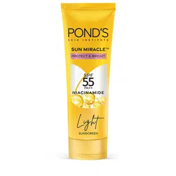 Ponds Set of Sun Miracle SPF50 Light Body Lotion 90ml & SPF55 Serum Boost Sunscreen 50g image 2
