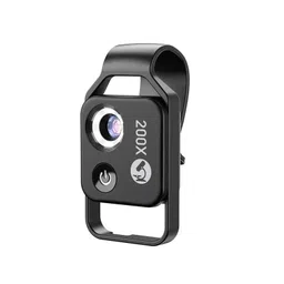 APEXEL APL-MS002CBK 200X Mobile Phone HD CPL Macro Lens Microscope with LED Light image 1