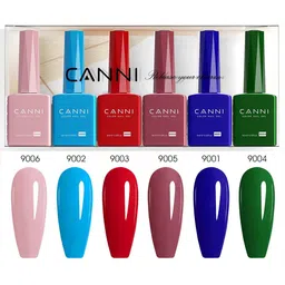 CANNI Hema Free Set Of 6 UV Soak Off Gel Nail Polish - 9ml Each - 2316 image 3