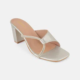 DressBerry Embellished Block Heel Sandals image 3