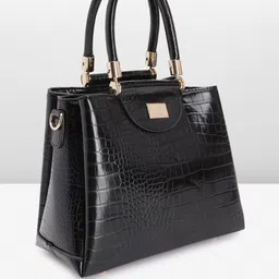 Allen Solly Animal Textured Structured Handheld Bag image 3