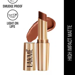 Lakme 9to5 Powerplay Priming Matte Lipstick, Lasts 16hrs, Rustic Brown, 3.6g image 5