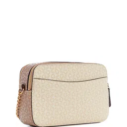 GUESS Brand Logo Textured Structured Sling Bag image 5
