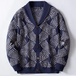 Mast & Harbour Men Printed Cardigan image 2