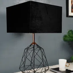 Grated Ginger Black Solid Matrix Bedside Lamp image 3