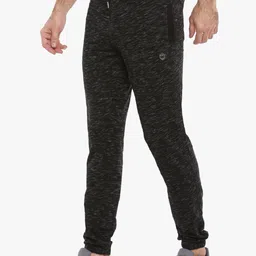 Force NXT Men Black Solid Slim-Fit Joggers image 3