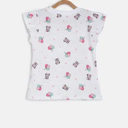MINI KLUB Girls Multicoloured Printed Pure Cotton Top image 3