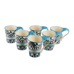 VarEesha Set of 6 Printed Ceramic Cups image 3