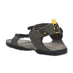 Sparx Men Olive Green & Yellow Printed Sports Sandals image 4