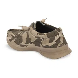 Carlo Romano Men Khaki Printed Derbys image 4
