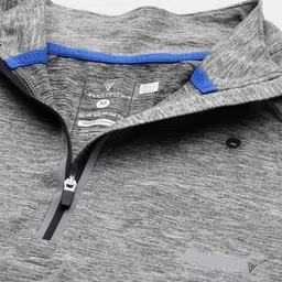 Van Heusen Men Grey Solid Swift Dry Odour Shield Active Jacket image 2