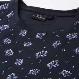 Kryptic Navy Blue Printed Nightdress image 5