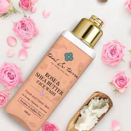teal & terra Rose & Shea Butter Face Wash 100 ml image 3