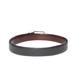 Tommy Hilfiger Men Navy Blue & Burgundy Reversible Leather Belt image 2
