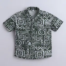 FOURFOLDS Boys Printed Casual Shirt image 4
