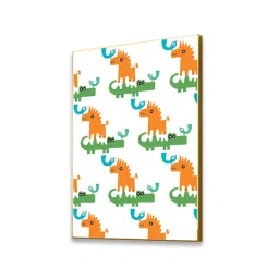 Nestroots Playful Pumbaa From Lion King And Alligator Canvas Wall Painting image 5