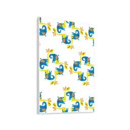 Nestroots Blue And Orange Elephant Canvas Canvas Wall Painting image 5