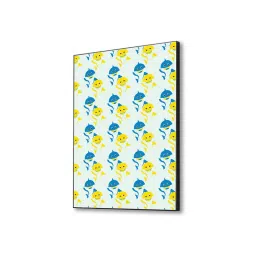 Nestroots Blue And Yellow Fish Pattern Canvas Wall Painting image 5