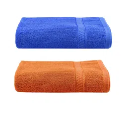 Kuber Industries Set Of 2 Solid 500 GSM Cotton Bath Towels image 3