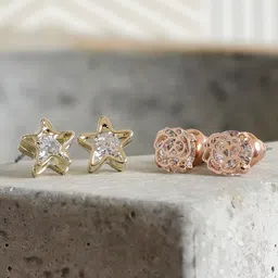 AQUASTREET Set of 2 Contemporary Studs-image-3