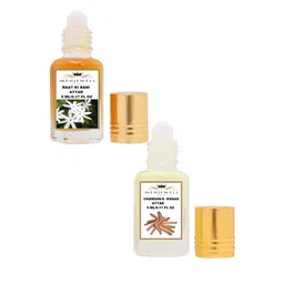 Menjewell Set of 2 Raat Ki Rani & Chandan-E-Khaas Attar 10 ml image 4