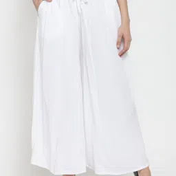 Clora Creation Women Pack Of 2 Grey & White Solid Wide Leg Palazzos image 5