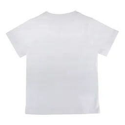 tom & jerry TomJerry Boys White Printed Round Neck Pure Cotton T-shirt image 3