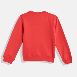 U.S. Polo Assn. Kids Boys Red Printed Cotton Sweatshirt image 4