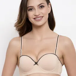 Friskers Pack of 2 Solid Underwired Lightly Padded Balconette Bras O-537-07-09-32B image 4