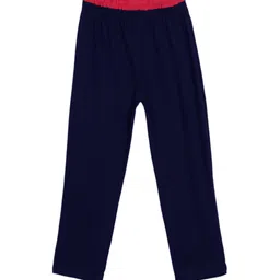 SWEET ANGEL Boys Navy Blue Printed Straight-Fit Track Pants image 2