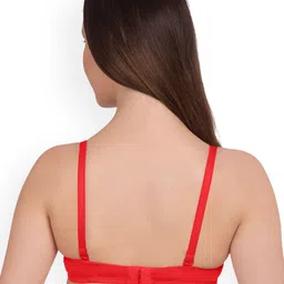 KOMLI Set Of 2 Solid Non-Wired Heavily Padded T-shirt Bra K9555-2PC-RD image 4