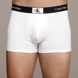 Calvin Klein Underwear Men Solid Trunk NB3403100-100-WHITE image 2