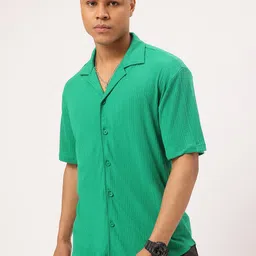 Kook N Keech Campus Cool Ribbed Knit Relaxed Shirt image 2