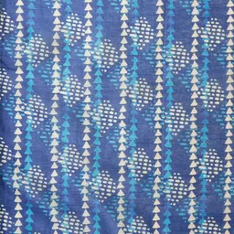 Dupatta Bazaar Women Blue & White Printed Dupatta image 3