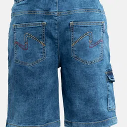 KiddoPanti Boys Washed Denim Shorts image 2