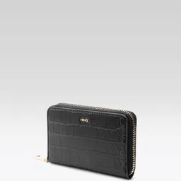 MANGO Women Croc-Textured Zip Around Wallet image 3