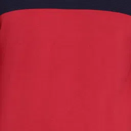 t-base Men Red & Navy Blue Colourblocked Pullover Sweater image 4