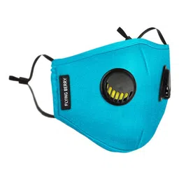 FLYING BERRY Unisex Pack of 2 Solid 5- Ply Cotton Reusable Anti Pollution N99 Masks image 3