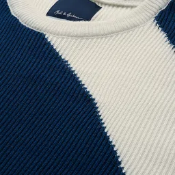 Mast & Harbour Men Self Design Acrylic Pullover image 3